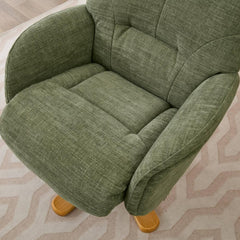 Eden Luxury Fabric Swivel Recliner