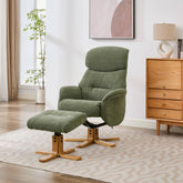 Eden Luxury Fabric Swivel Recliner