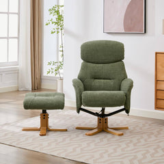 Eden Luxury Fabric Swivel Recliner