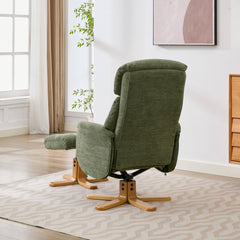 Eden Luxury Fabric Swivel Recliner