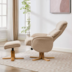 Eden Luxury Fabric Swivel Recliner