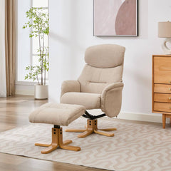 Eden Luxury Fabric Swivel Recliner