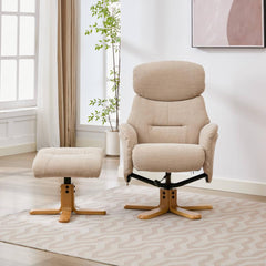 Eden Luxury Fabric Swivel Recliner