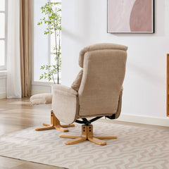 Eden Luxury Fabric Swivel Recliner