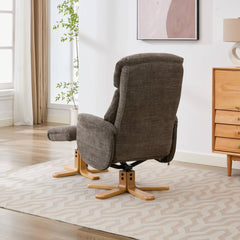 Eden Luxury Fabric Swivel Recliner