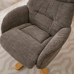 Eden Luxury Fabric Swivel Recliner