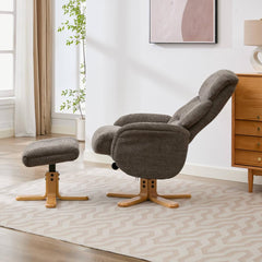 Eden Luxury Fabric Swivel Recliner