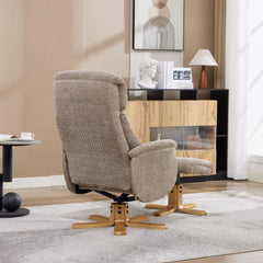 Eden Luxury Fabric Swivel Recliner