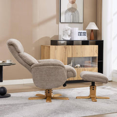 Eden Luxury Fabric Swivel Recliner