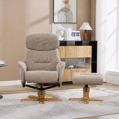 Eden Luxury Fabric Swivel Recliner