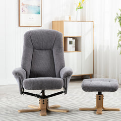 Hawaii Soft Fabric Swivel Recliner Chair