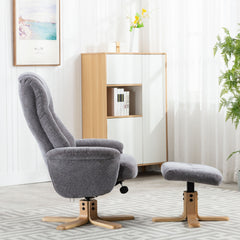 Hawaii Soft Fabric Swivel Recliner Chair