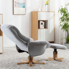 Hawaii Soft Fabric Swivel Recliner Chair