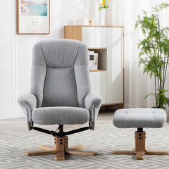 Hawaii Soft Fabric Swivel Recliner Chair