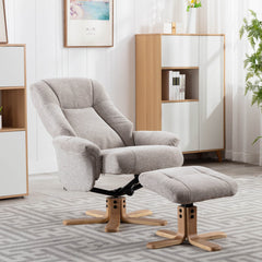 Hawaii Soft Fabric Swivel Recliner Chair