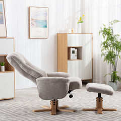 Hawaii Soft Fabric Swivel Recliner Chair