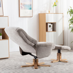 Hawaii Soft Fabric Swivel Recliner Chair