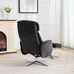 Lucia Luxury Fabric Swivel Recliner