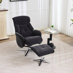 Lucia Luxury Fabric Swivel Recliner