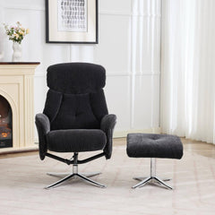 Lucia Luxury Fabric Swivel Recliner