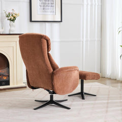 Lucia Luxury Fabric Swivel Recliner