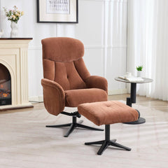 Lucia Luxury Fabric Swivel Recliner