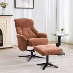 Lucia Luxury Fabric Swivel Recliner