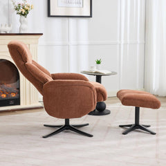 Lucia Luxury Fabric Swivel Recliner