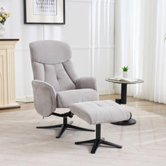 Lucia Luxury Fabric Swivel Recliner
