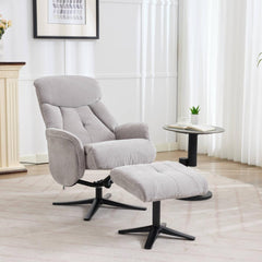 Lucia Luxury Fabric Swivel Recliner