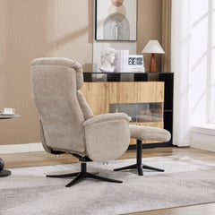 Lucia Luxury Fabric Swivel Recliner