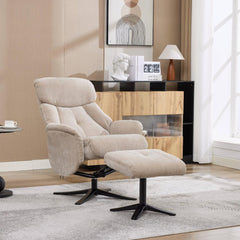 Lucia Luxury Fabric Swivel Recliner