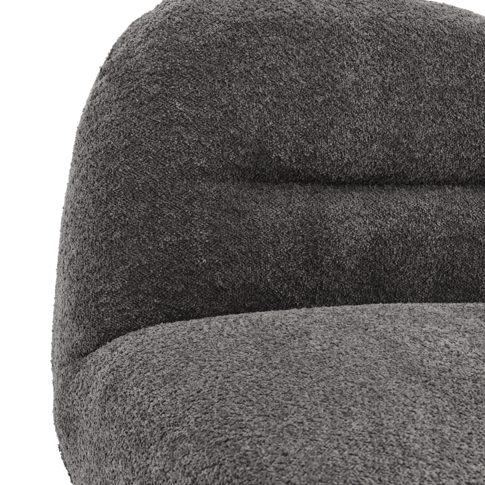 Luna Soft Fuzzy Fabric Accent Chair