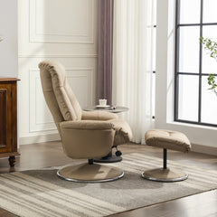 Lyon Luxury Genuine Leather Swivel Recliner Chair