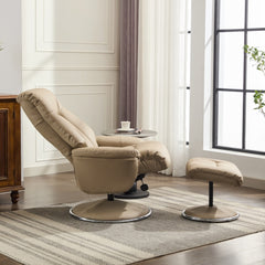 Lyon Luxury Genuine Leather Swivel Recliner Chair