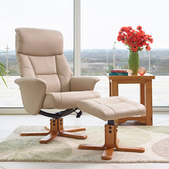 Marseilles Faux Leather Swivel Recliner Chair