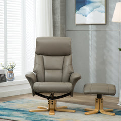 Marseilles Faux Leather Swivel Recliner Chair