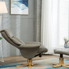 Marseilles Faux Leather Swivel Recliner Chair