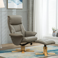 Marseilles Faux Leather Swivel Recliner Chair