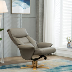 Marseilles Faux Leather Swivel Recliner Chair
