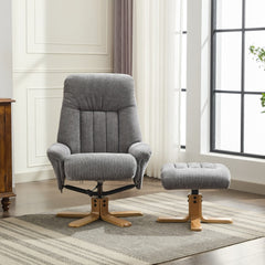Paris Cosy Fabric Swivel Recliner Chair