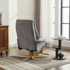 Paris Cosy Fabric Swivel Recliner Chair