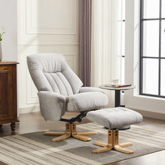 Paris Cosy Fabric Swivel Recliner Chair