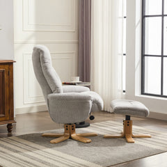 Paris Cosy Fabric Swivel Recliner Chair