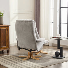 Paris Cosy Fabric Swivel Recliner Chair