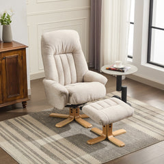 Paris Cosy Fabric Swivel Recliner Chair