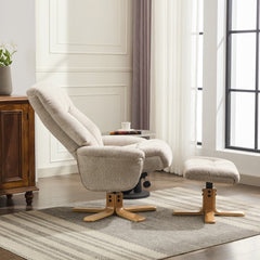Paris Cosy Fabric Swivel Recliner Chair