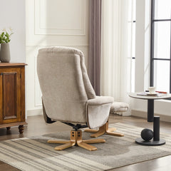 Paris Cosy Fabric Swivel Recliner Chair
