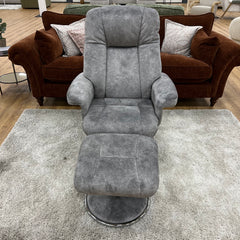 Refurbished Denver Elephant Luxury Soft Fabric Recliner Chair