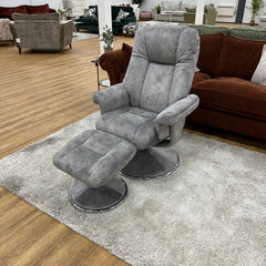 Refurbished Denver Elephant Luxury Soft Fabric Recliner Chair